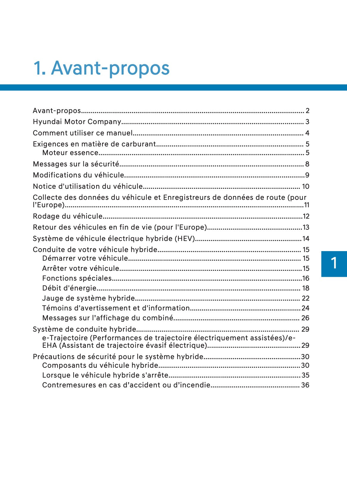 2026 Hyundai Kona Hybrid Manuel du propriétaire | Français