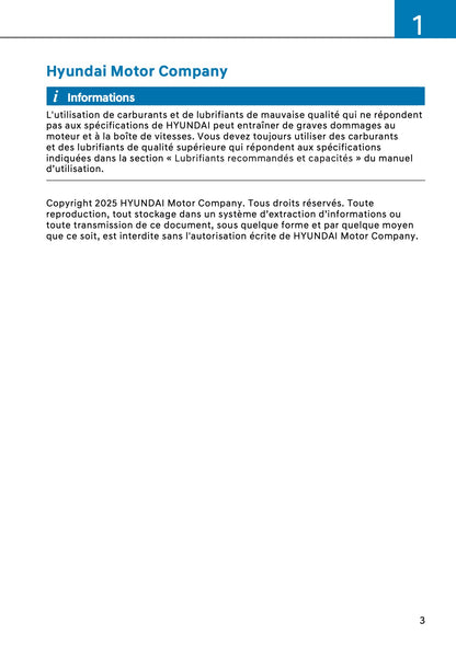 2026 Hyundai Kona Hybrid Manuel du propriétaire | Français