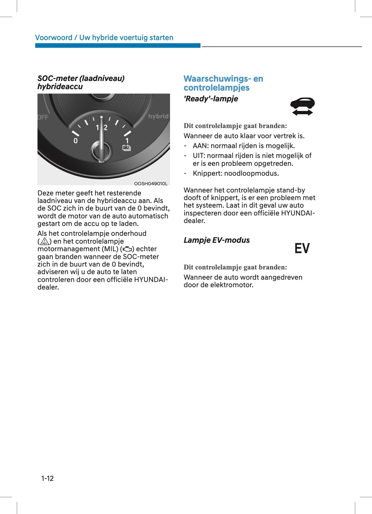 2022 Hyundai Kona Hybrid Gebruikershandleiding | Nederlands