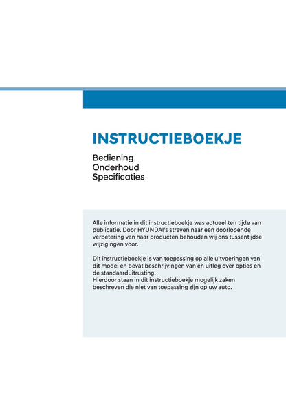 2021 Hyundai Kona Owner's Manual | Dutch