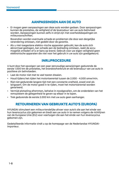 2021 Hyundai Kona Owner's Manual | Dutch