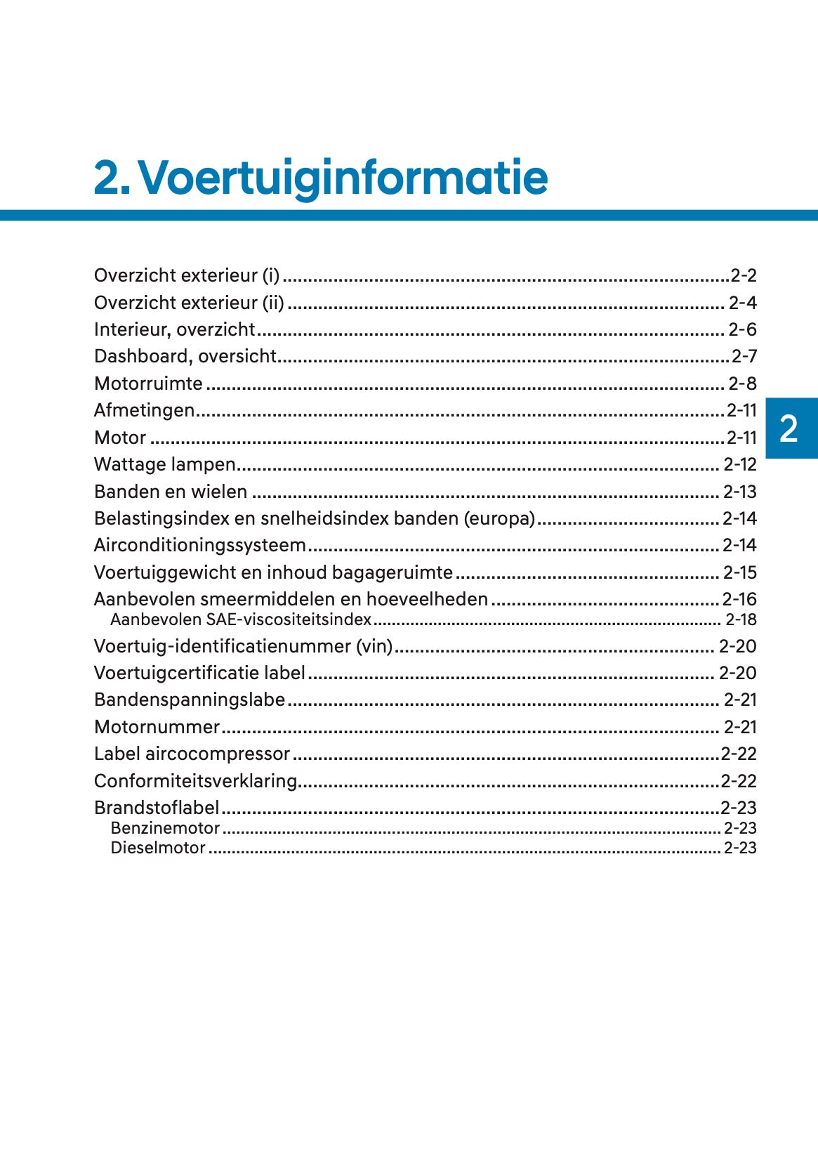 2021 Hyundai Kona Owner's Manual | Dutch