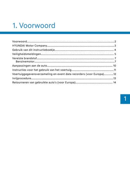 2026 Hyundai Kona Owner's Manual | Dutch
