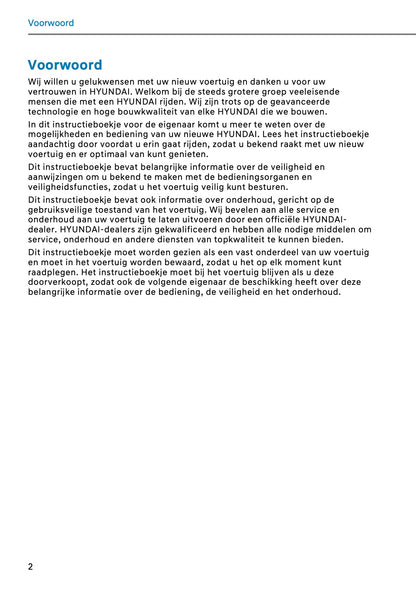 2026 Hyundai Kona Owner's Manual | Dutch