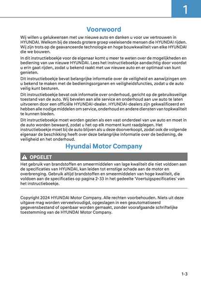 2024-2025 Hyundai Tucson Hybrid/Tucson Plug-in-Hybrid Owner's Manual | Dutch