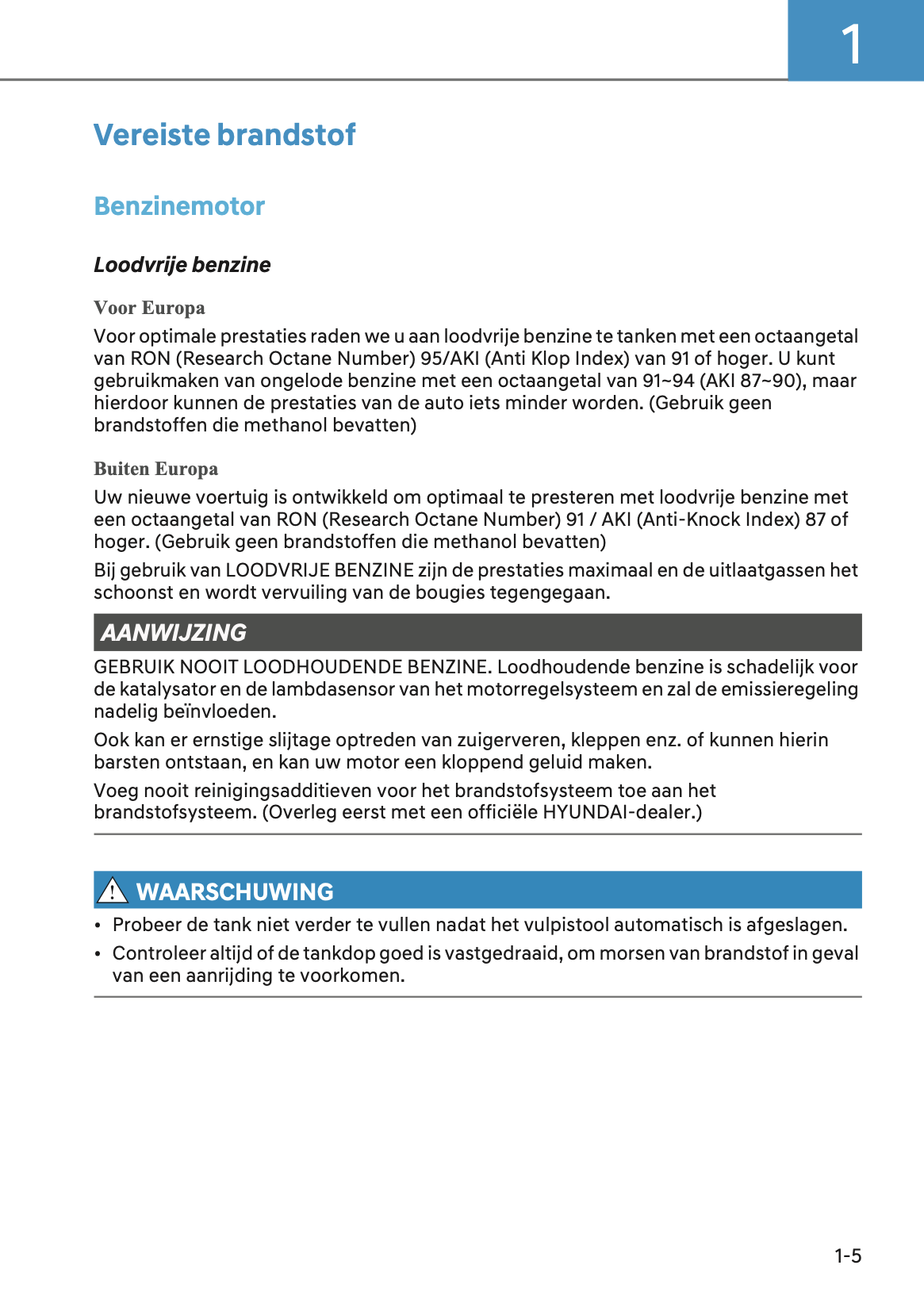 2024-2025 Hyundai Tucson Owner's Manual | Dutch