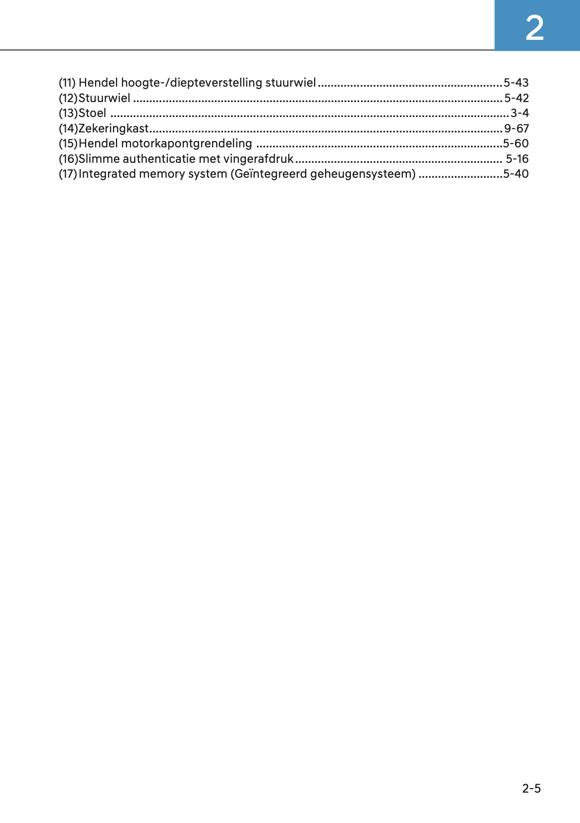 2024-2025 Hyundai Tucson Owner's Manual | Dutch