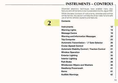 1998 Jaguar XK8 Owner's Manual | English