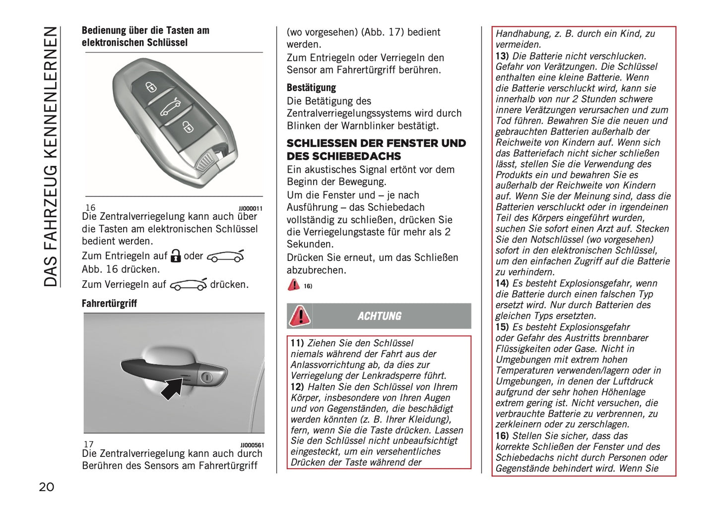 2023-2024 Jeep Avenger Owner's Manual | German