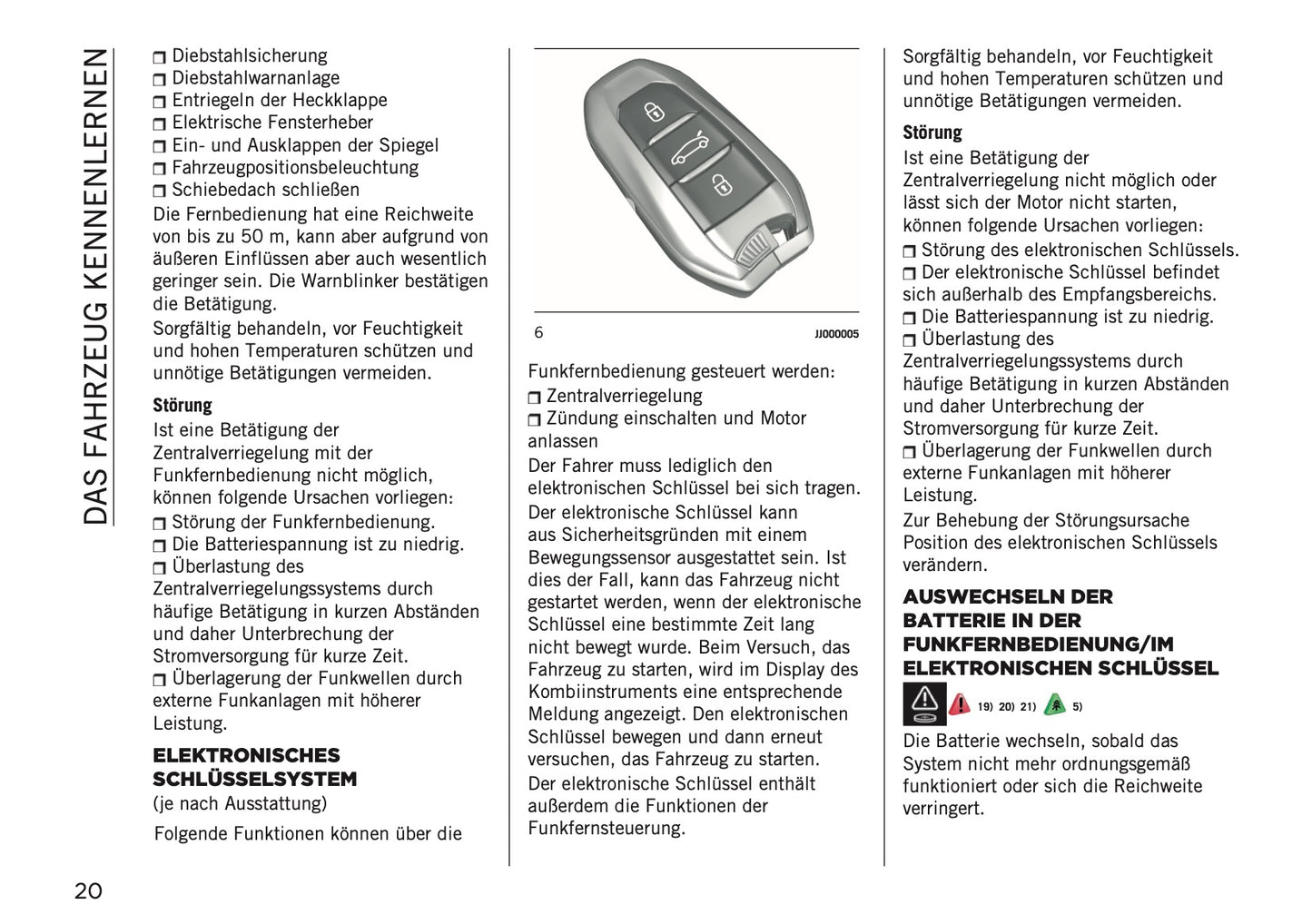 2026 Jeep Avenger Owner's Manual | German