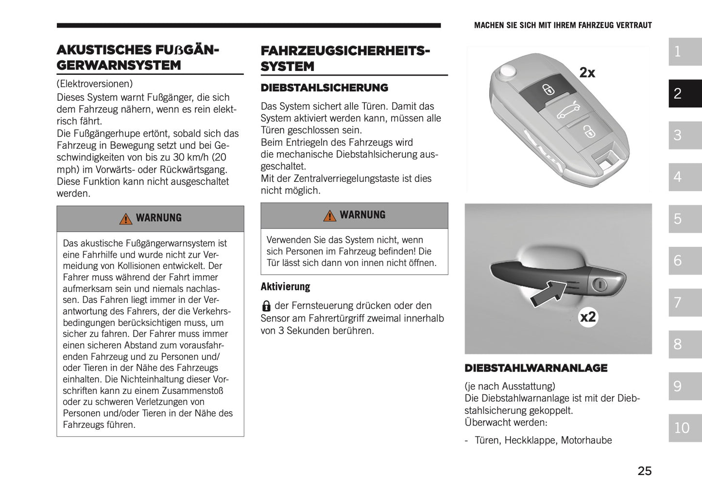2026 Jeep Avenger Owner's Manual | German