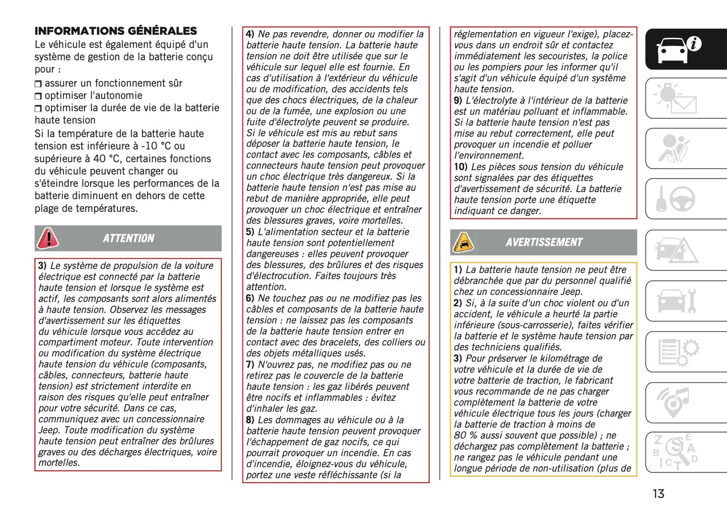 2025 Jeep Avenger Manuel du propriétaire | Français