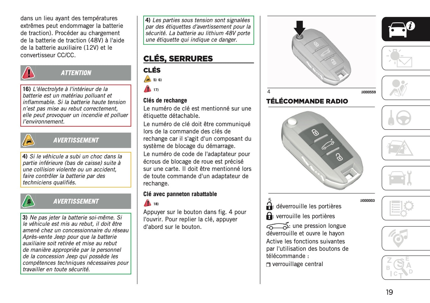 2025-2026 Jeep Avenger Manuel du propriétaire | Français