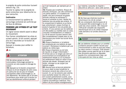 2025-2026 Jeep Avenger Manuel du propriétaire | Français