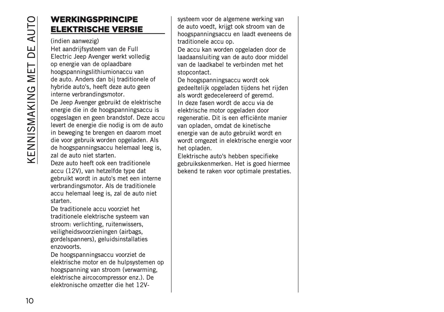 2024-2025 Jeep Avenger Owner's Manual | Dutch