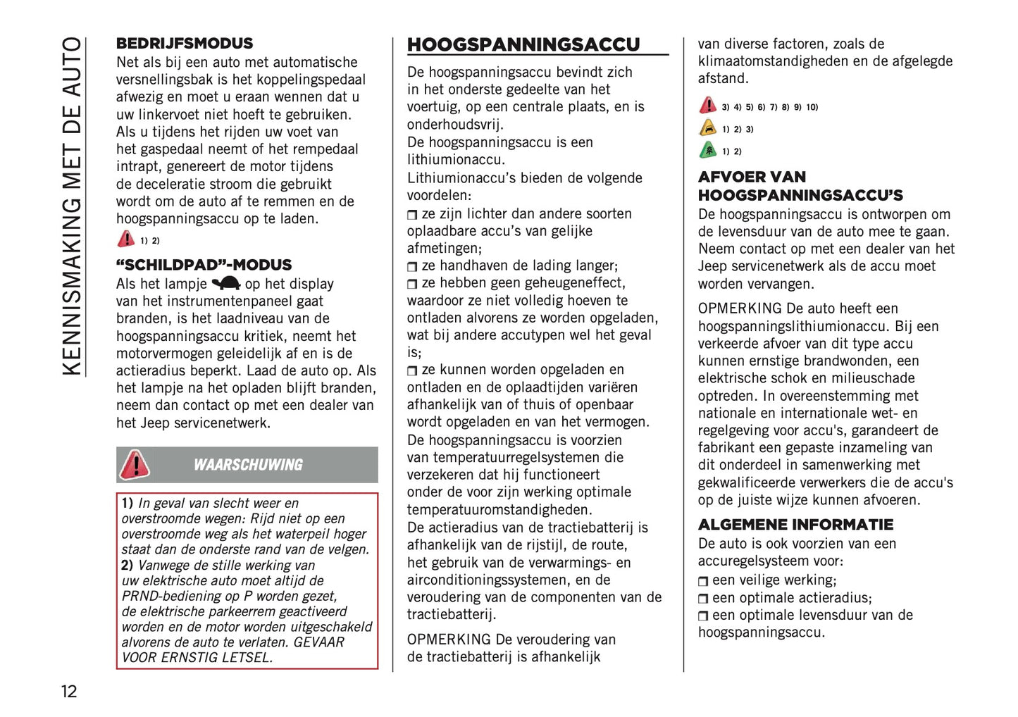 2024-2025 Jeep Avenger Owner's Manual | Dutch