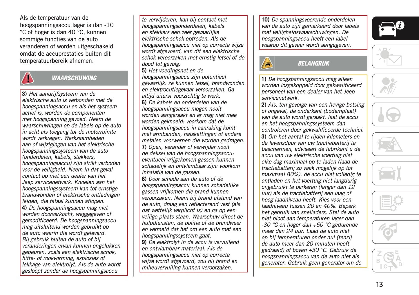 2024-2025 Jeep Avenger Owner's Manual | Dutch