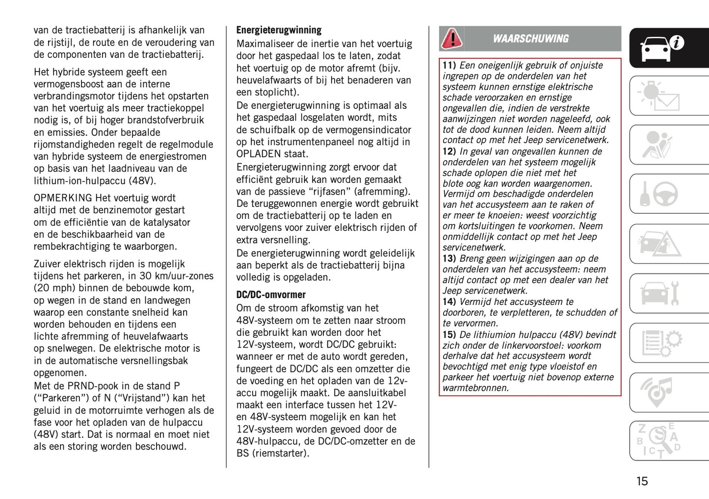 2024-2025 Jeep Avenger Owner's Manual | Dutch