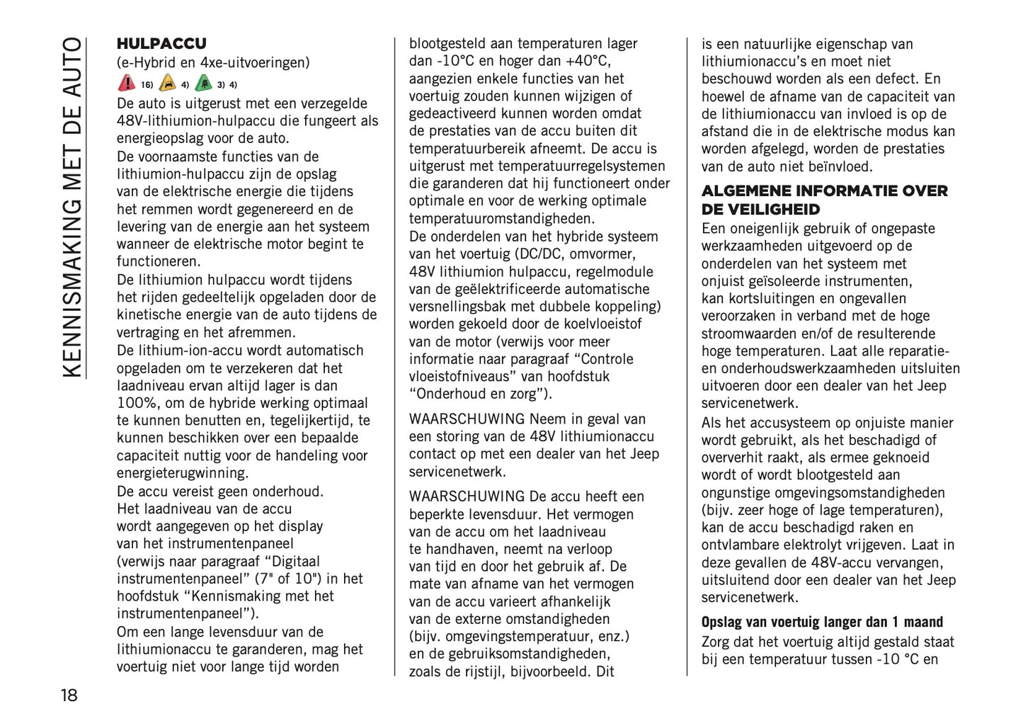 2024-2025 Jeep Avenger Owner's Manual | Dutch