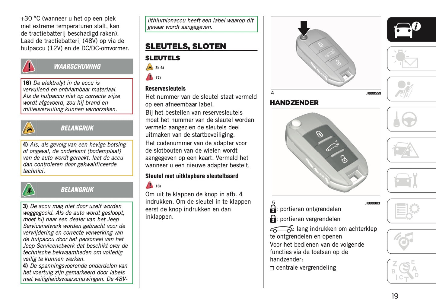 2024-2025 Jeep Avenger Owner's Manual | Dutch