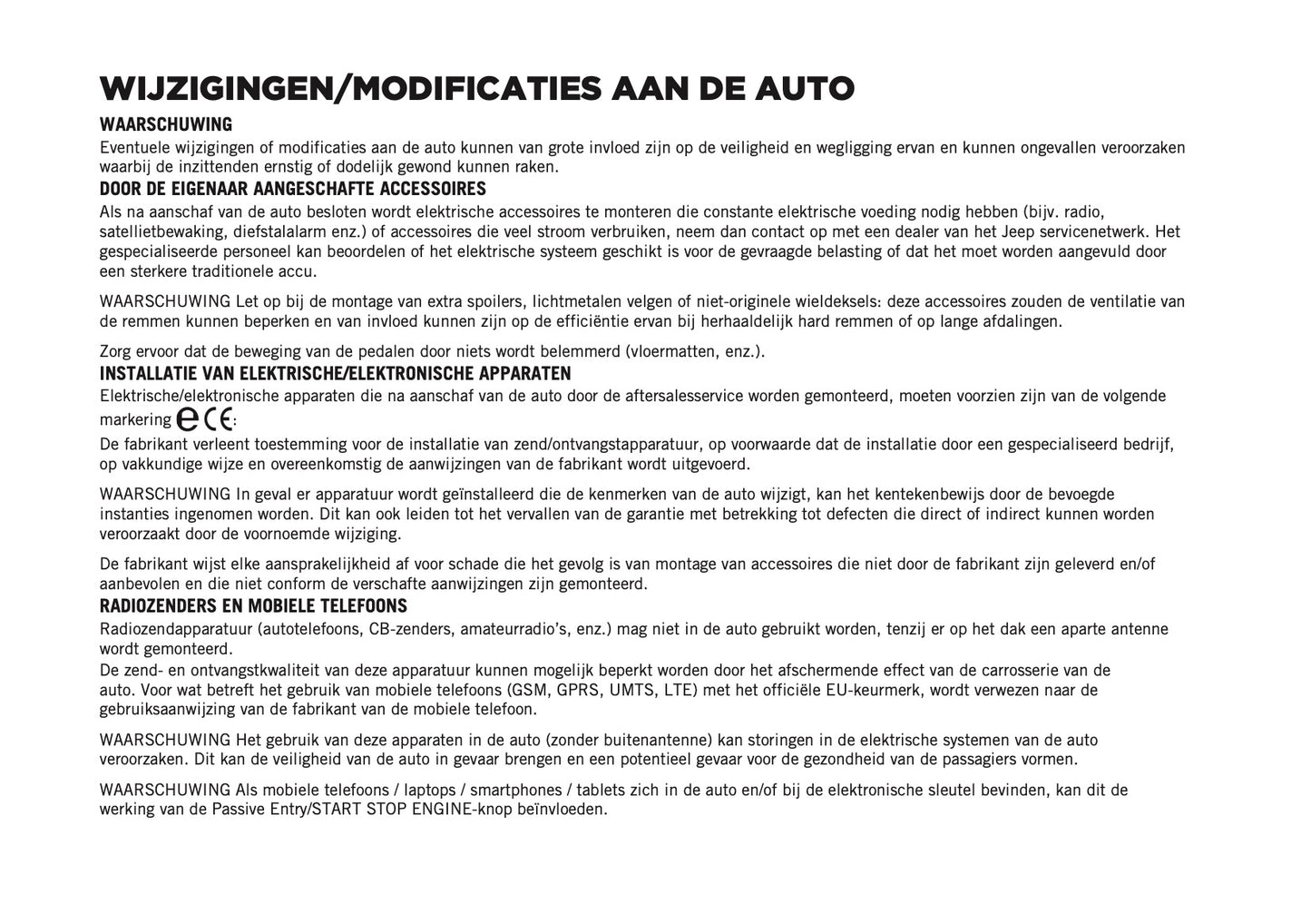 2024-2025 Jeep Avenger Owner's Manual | Dutch