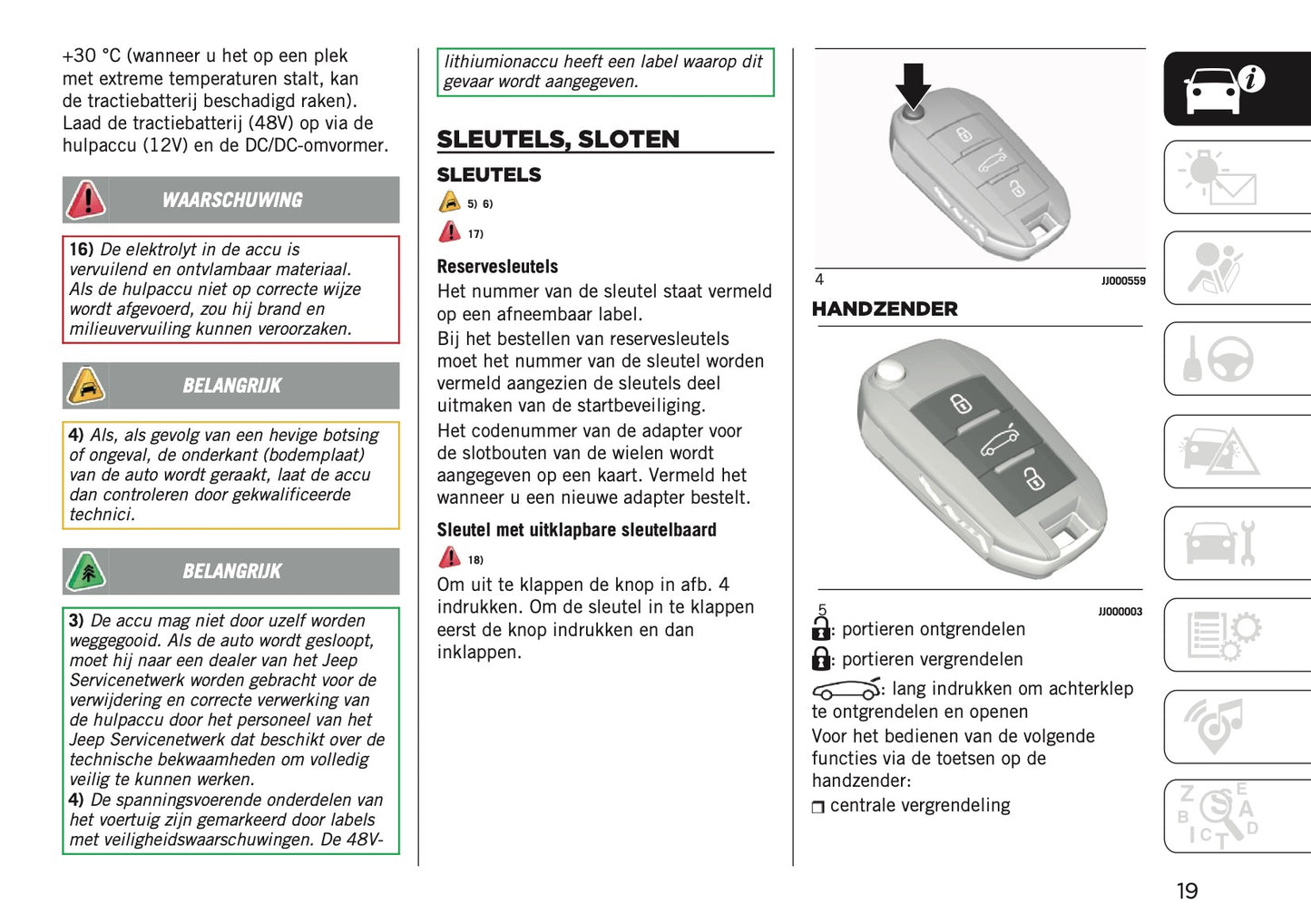 2025-2026 Jeep Avenger Gebruikershandleiding | Nederlands