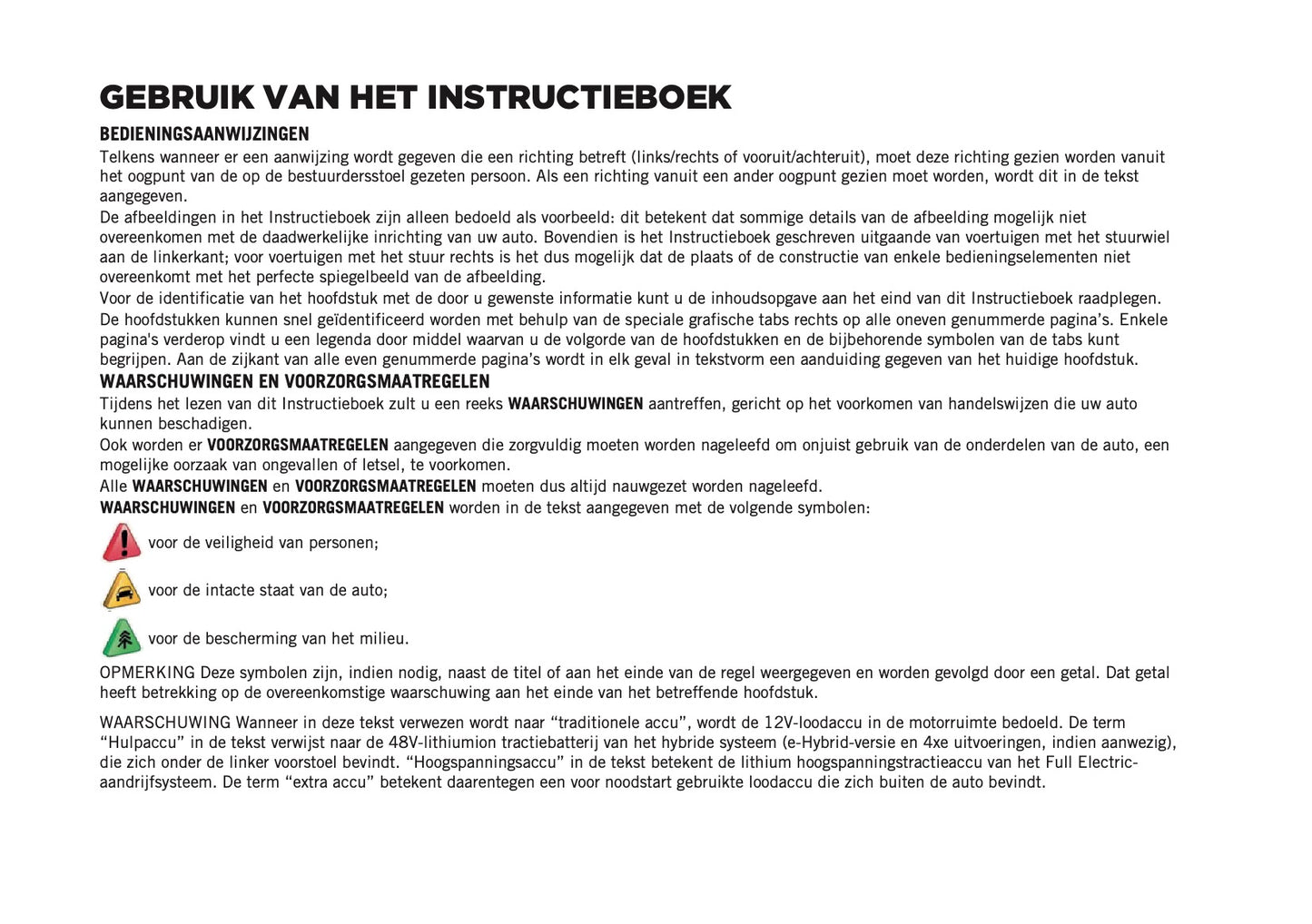 2025-2026 Jeep Avenger Gebruikershandleiding | Nederlands