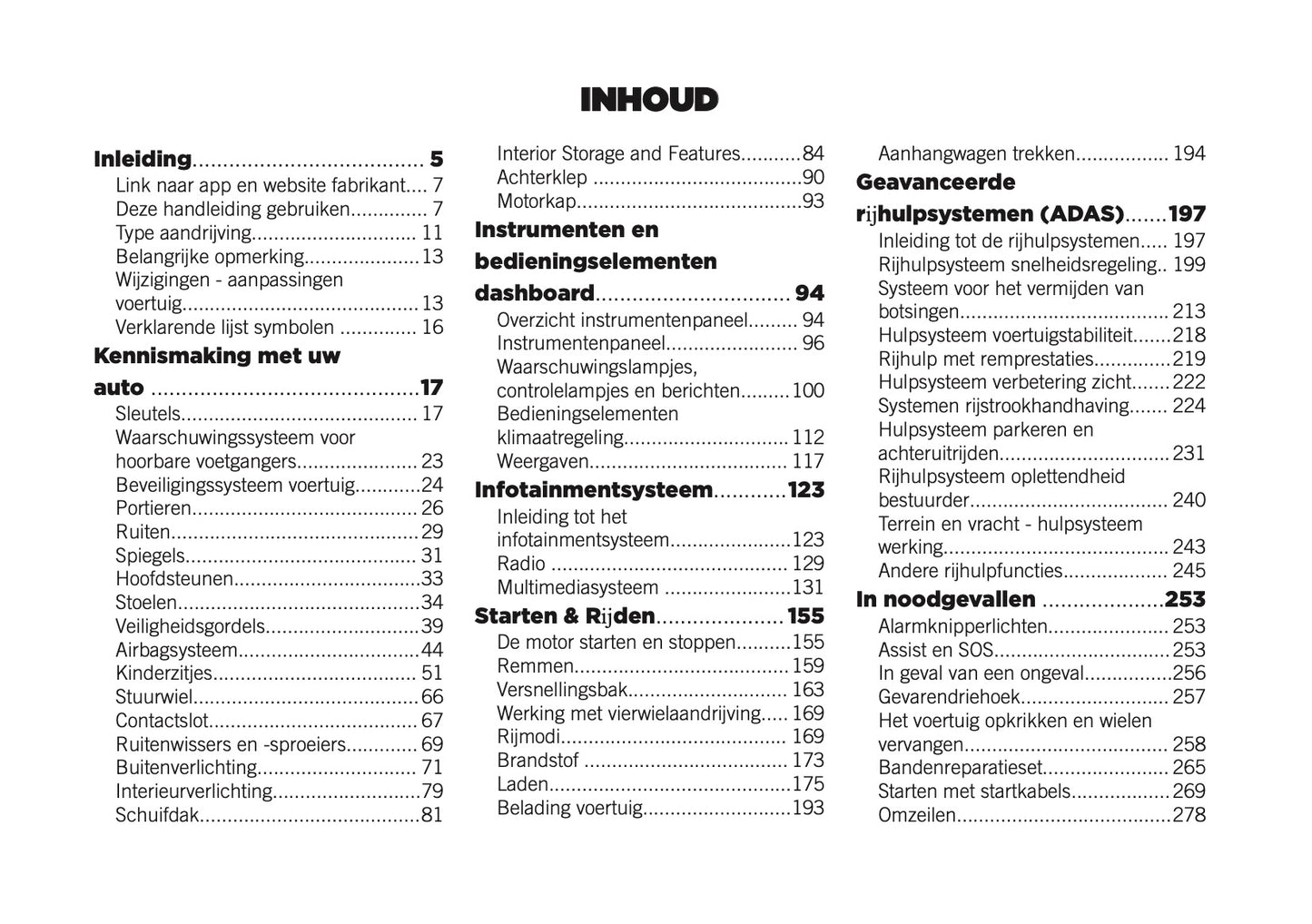 2026 Jeep Avenger Owner's Manual | Dutch