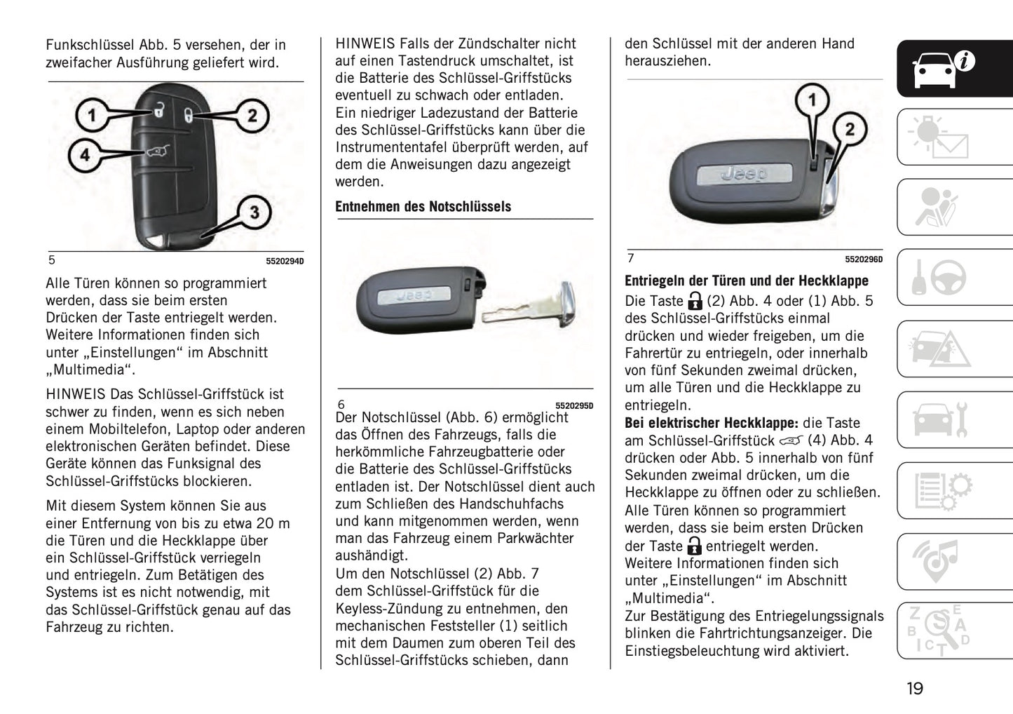 2024-2025 Jeep Compass Owner's Manual | German