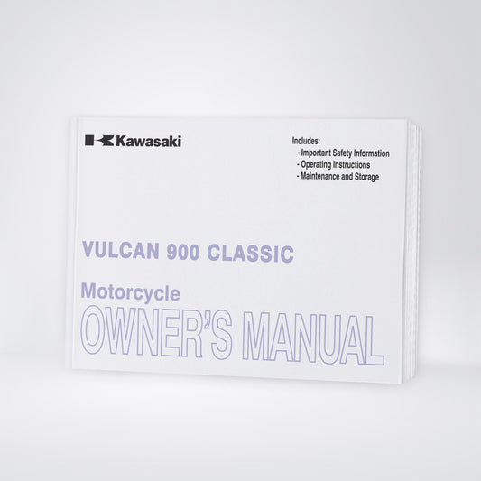 2012 Kawasaki Vulcan 900 Classic Owner's Manual | English