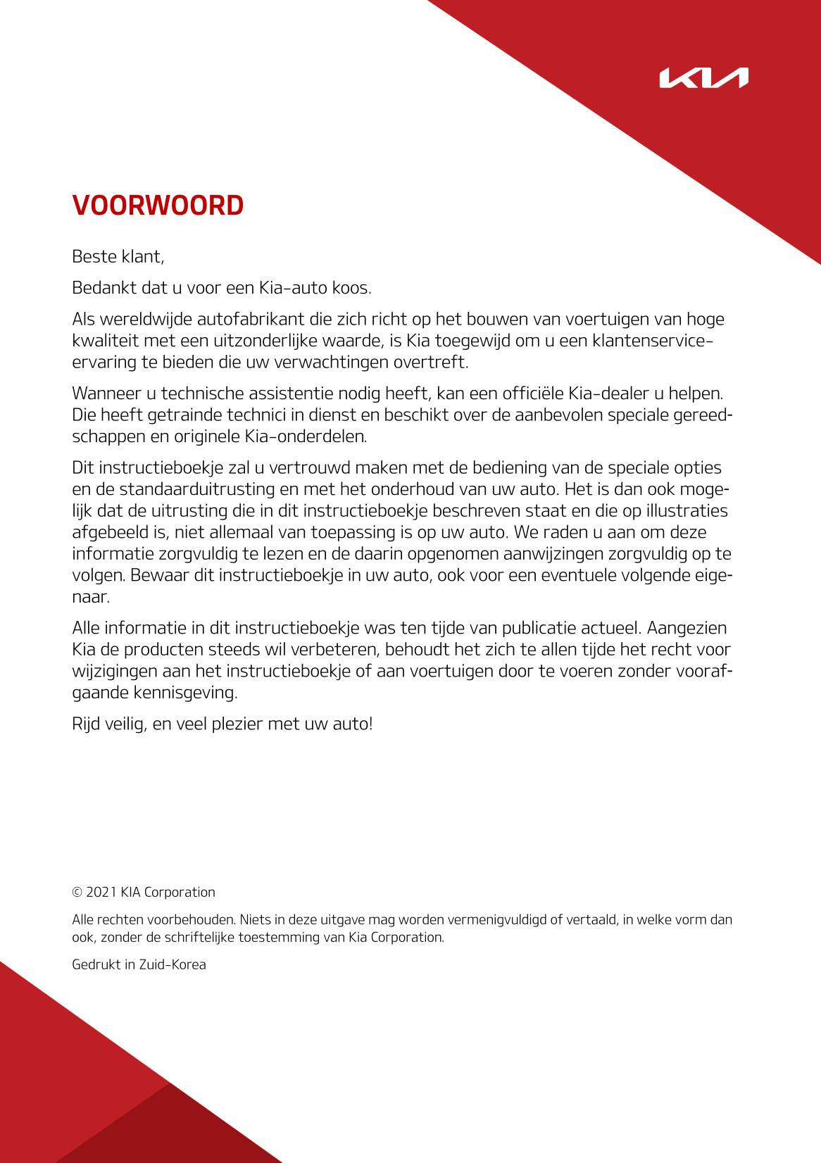 2021-2022 Kia Soul EV Gebruikershandleiding | Nederlands