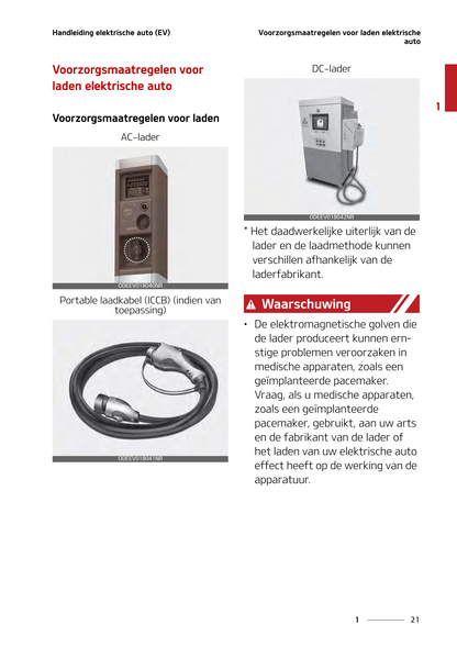 2021-2022 Kia Soul EV Owner's Manual | Dutch
