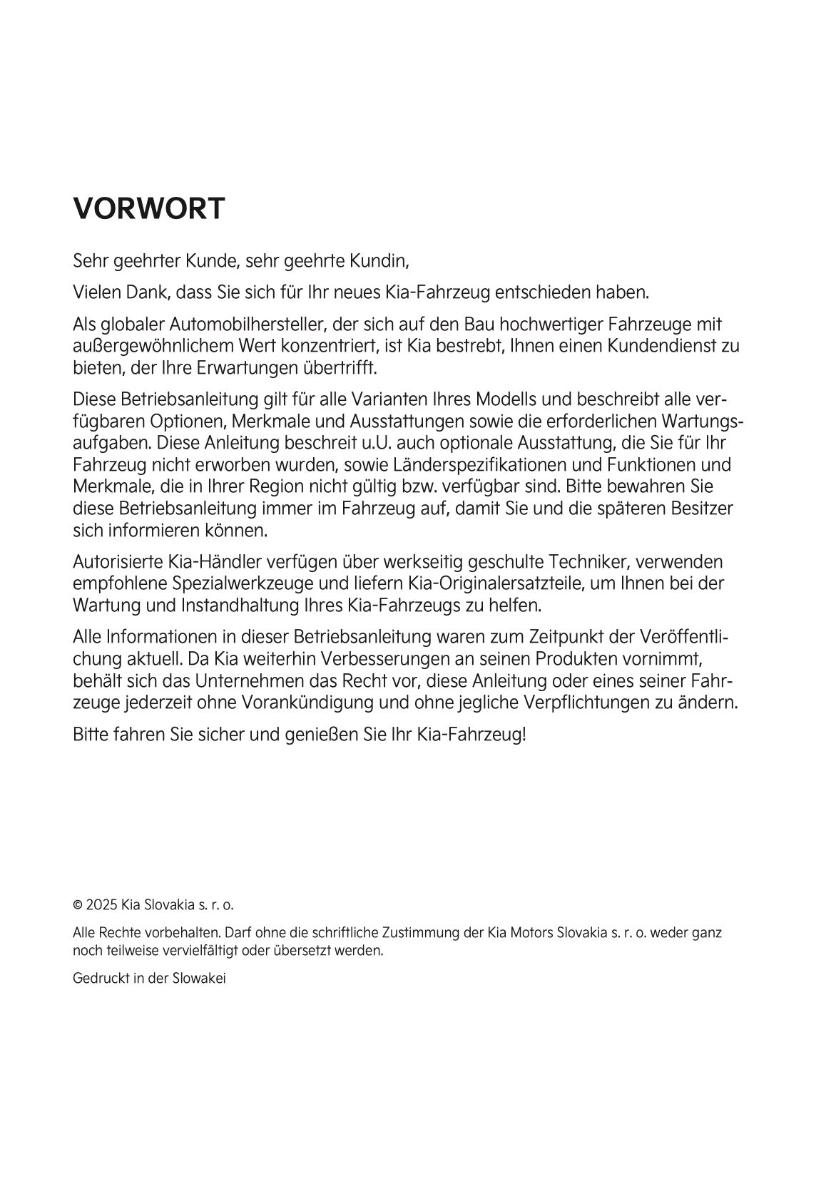 2026 Kia Sportage/Sportage Hybrid Owner's Manual | German