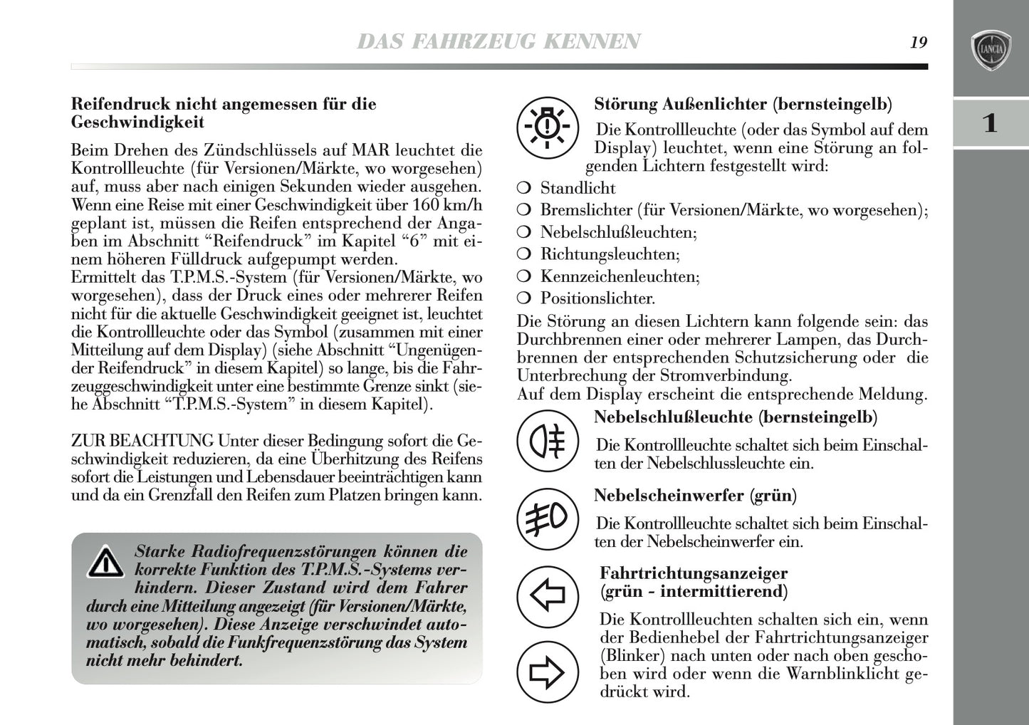 2010-2011 Lancia Delta Bedienungsanleitung | Deutsch