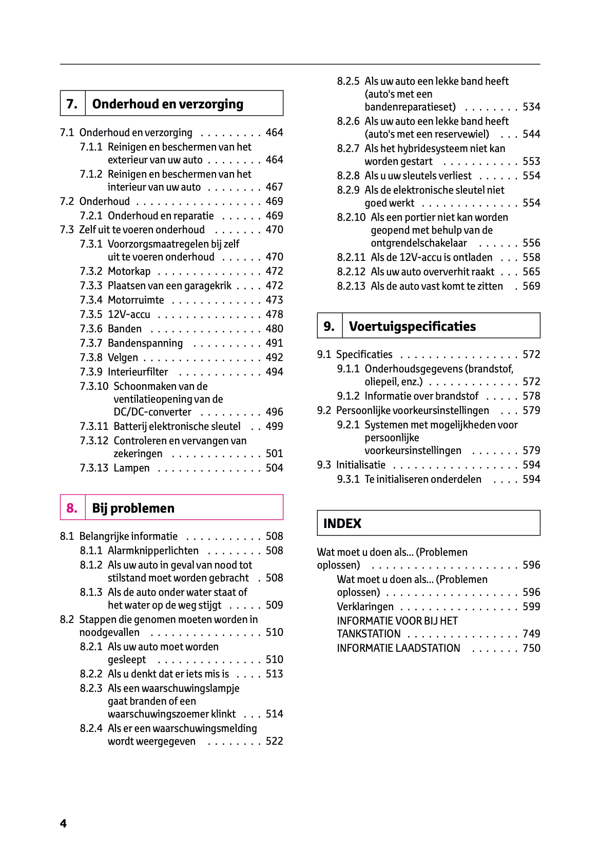 2023-2024 Lexus RX 450h+ Owner's Manual | Dutch