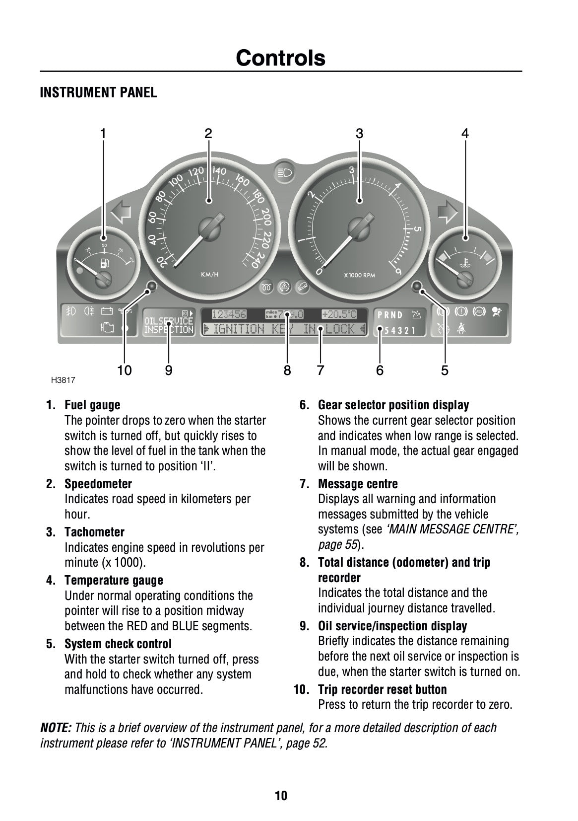 2002 Land Rover Range Rover Owner's Manual | English