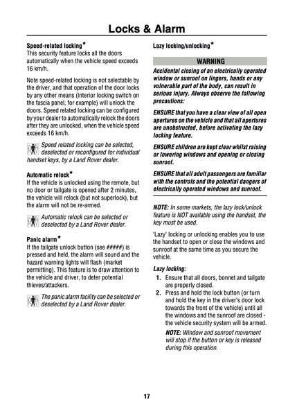 2002 Land Rover Range Rover Owner's Manual | English