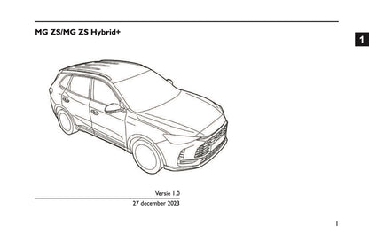 2024-2026 MG ZS/ ZS Hybrid+ Owner's Manual | Dutch