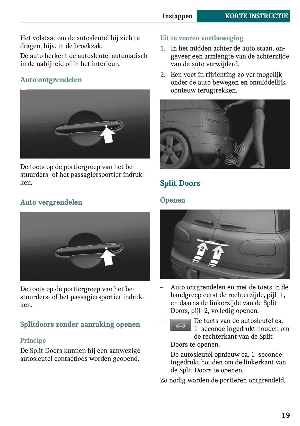 2021-2022 Mini Clubman Owner's Manual | Dutch