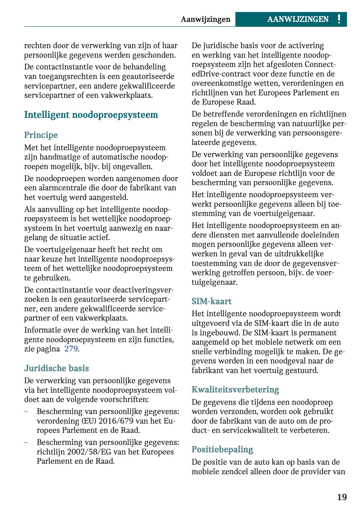 2023 Mini Cooper SE Owner's Manual | Dutch