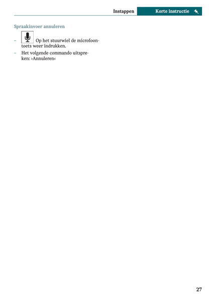 2025-2026 Mini Cooper Owner's Manual | Dutch