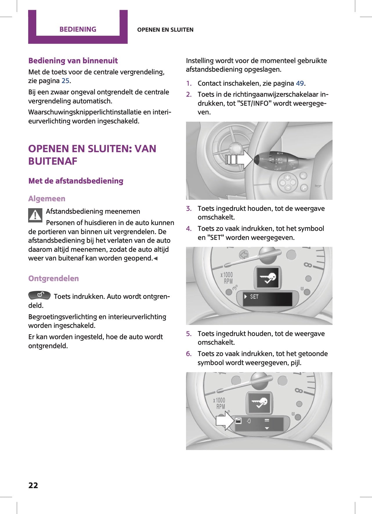 2015 Mini Countryman/Paceman Owner's Manual | Dutch
