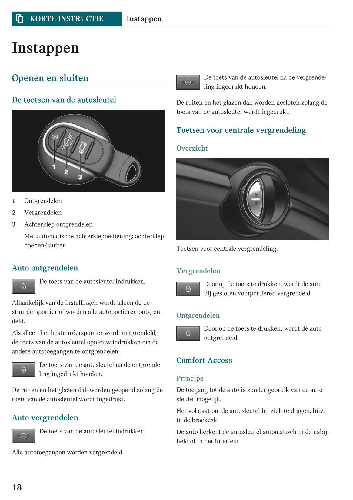 2022 Mini Countryman Owner's Manual | Dutch