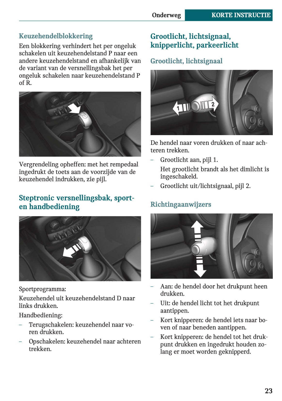 2020-2021 Mini Countryman Plug-in-Hybrid Owner's Manual | Dutch