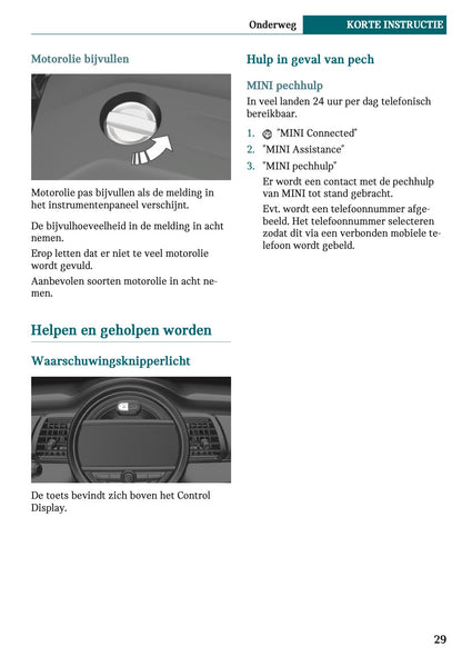 2020-2021 Mini Countryman Plug-in-Hybrid Owner's Manual | Dutch