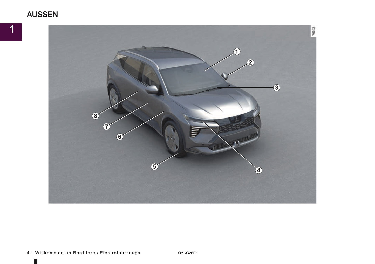 2026 Mitsubishi Eclipse Cross EV Bedienungsanleitung | Deutsch