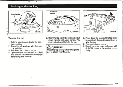 1998 Mitsubishi Eclipse Owner's Manual | English