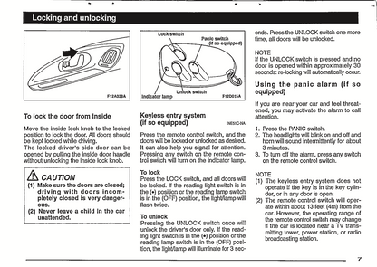 1998 Mitsubishi Eclipse Owner's Manual | English