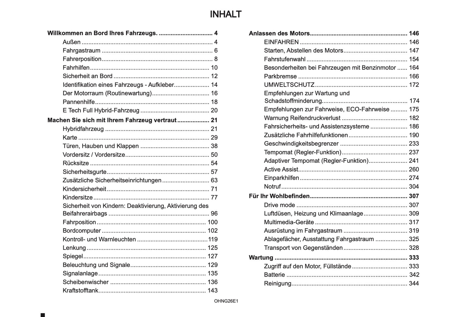 2026 Mitsubishi Grandis Bedienungsanleitung | Deutsch