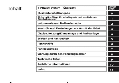 2025-2026 Nissan Qashqai e-Power Owner's Manual | German